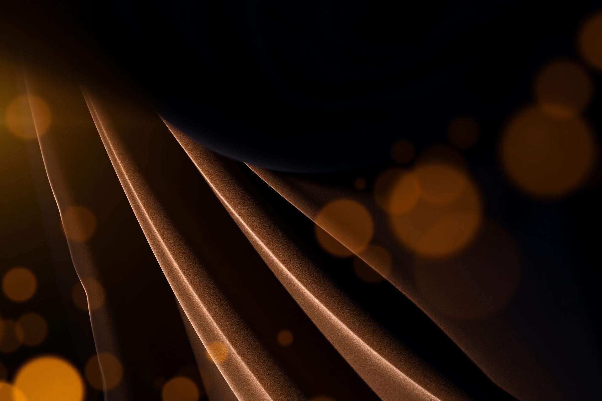 Royal gold stage drapery against midnight backdrop — Season 2026